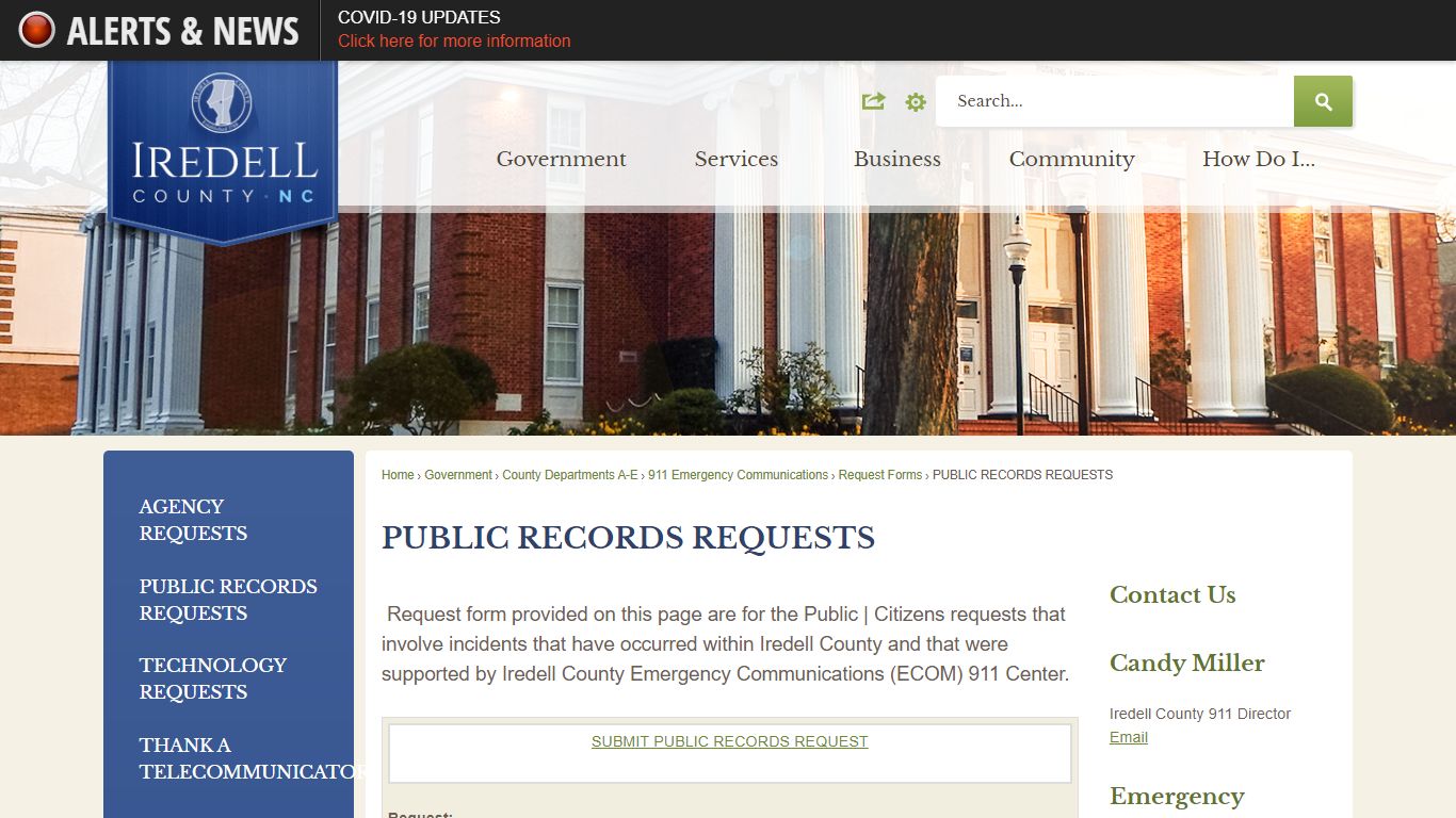 PUBLIC REQUEST | Iredell County, NC